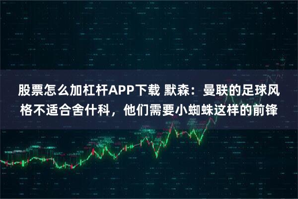 股票怎么加杠杆APP下载 默森：曼联的足球风格不适合舍什科，他们需要小蜘蛛这样的前锋