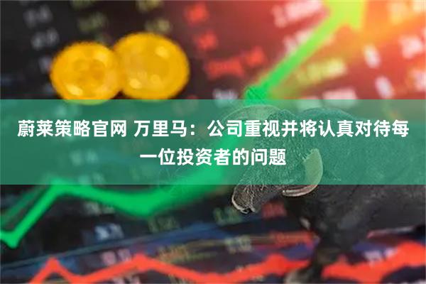 蔚莱策略官网 万里马：公司重视并将认真对待每一位投资者的问题